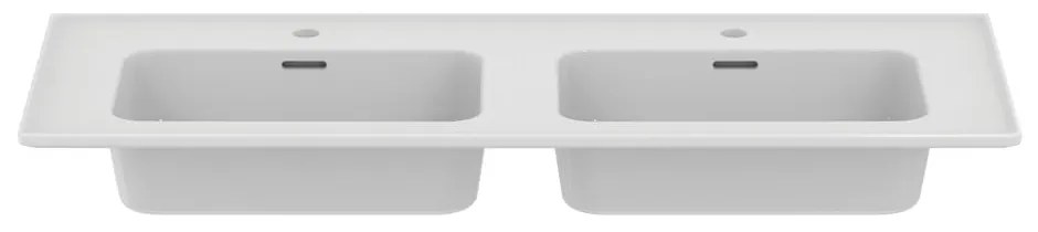 Biała ceramiczna umywalka podwójna 124x46 cm Strada II – Ideal Standard