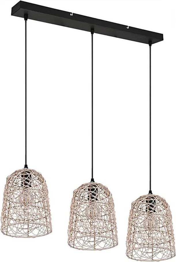 Reality - Żyrandol na lince LOVIS 3xE27/40W/230V czarny