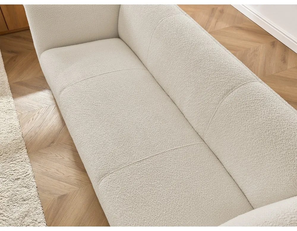 Beżowa sofa z materiału bouclé 242 cm Giorgia – Bobochic Paris