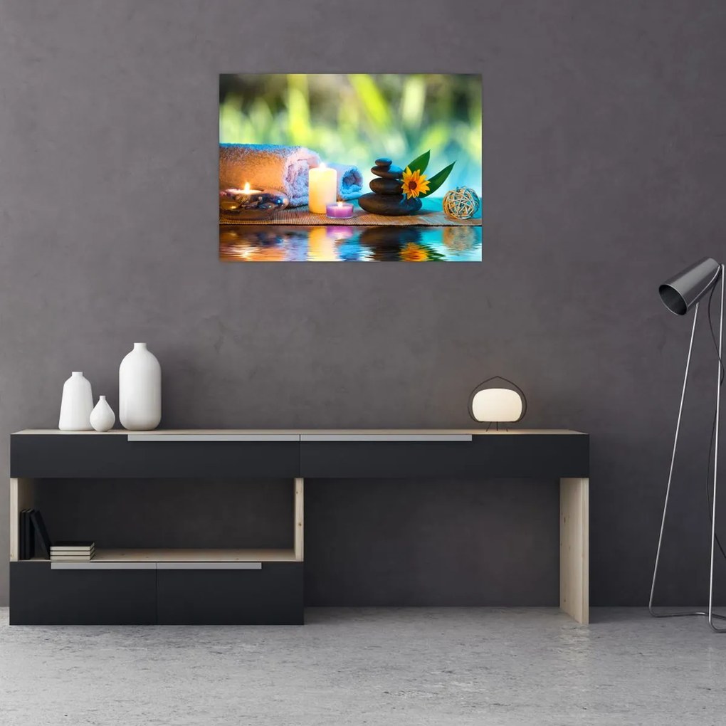 Obraz na szkle - Relaks (70x50 cm)