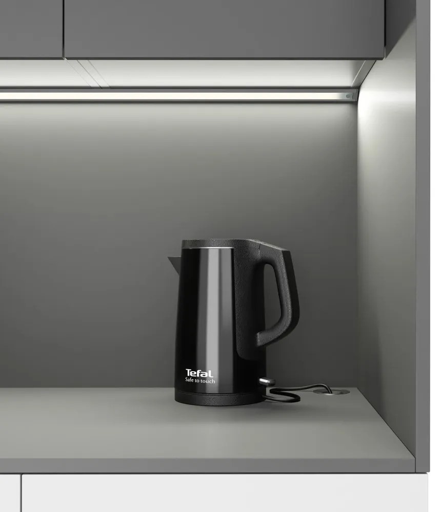 Kuchnia biurowa NIKA ze zlewem i kranem 1963 x 600 x 2000 mm, Pomarańczowy, prawo