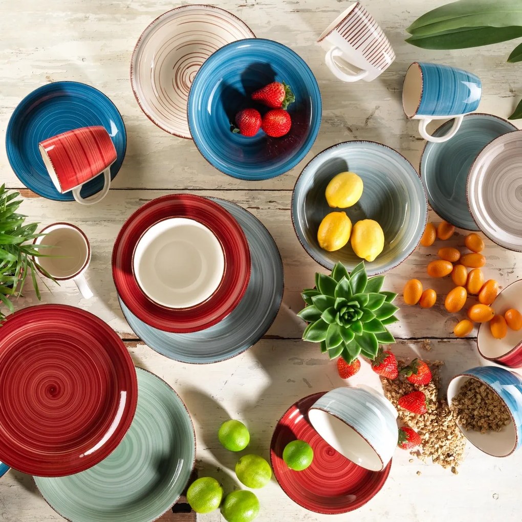 Mäser Ceramiczny talerz deserowy Bel Tempo 19,5 cm, niebieski