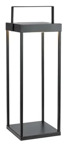 Czarny zewnętrzny lampion solarny LED na USB (wysokość 53 cm) Pure – Markslöjd