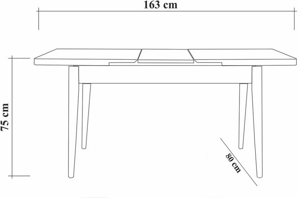 Zestaw jadalniany Vina Atlantic Pine and Green I, 5 szt.