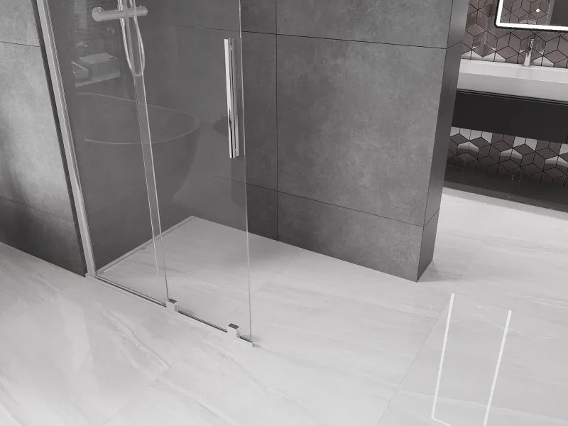 Mexen Velar ścianka prysznicowa rozsuwana Walk-in 120 x 200 cm, transparent 8 mm, chrom - 871-120-000-03-01