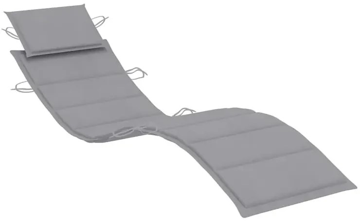 Jasnoszary jednoosobowy bujany leżak do ogrodu M2-M87