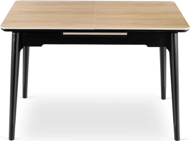 Stół Rozkładany Prostokątny SAMER 138-178 cm Ceramiczny Dąb/Czarny Nowoczesny