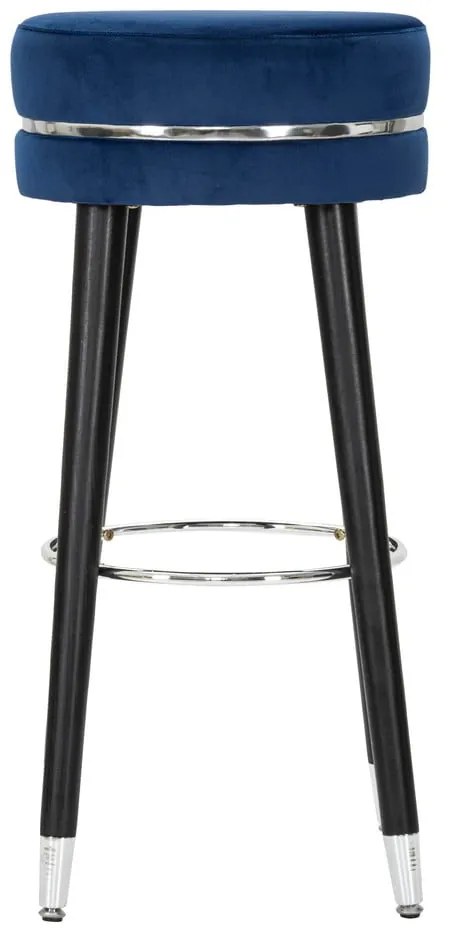 Niebieski aksamitny hoker 74 cm Paris – Mauro Ferretti