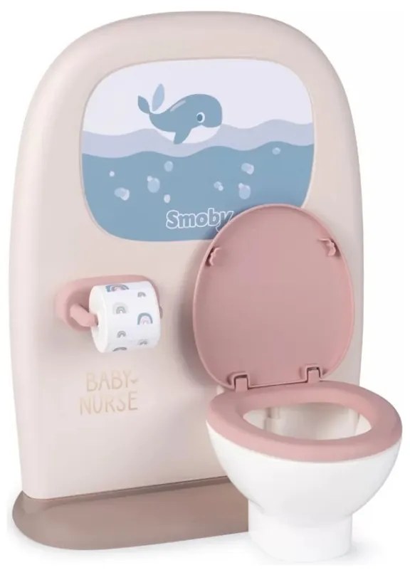 Smoby baby nurse dwustronna toaleta łazienka dla lalki z akcesoriami