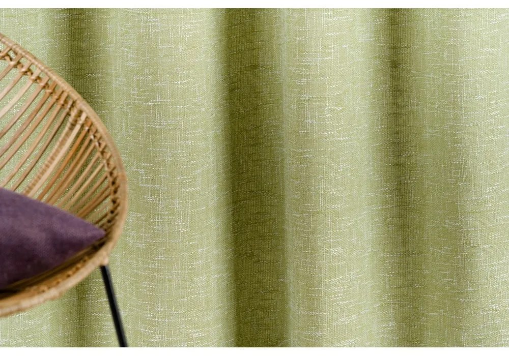 Jasnozielona zasłona 210x245 cm Riva – Mendola Fabrics