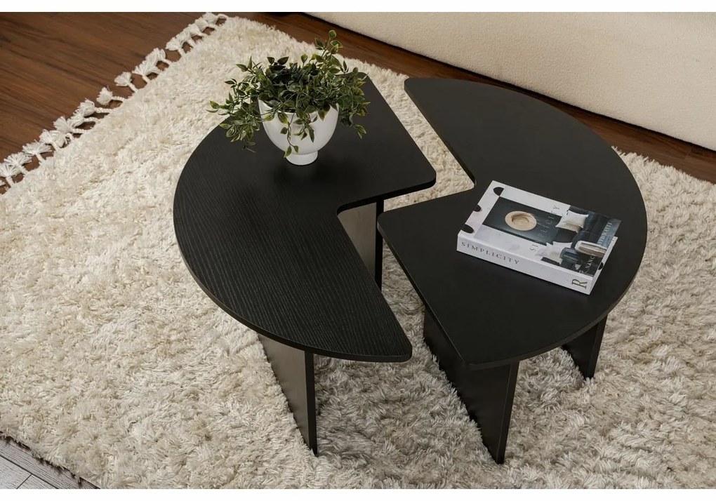 Stolik konferencyjny Moira Wood Black