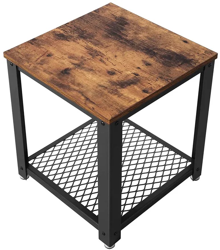 Industrialny Stolik Kawowy Z Półką D5-T52