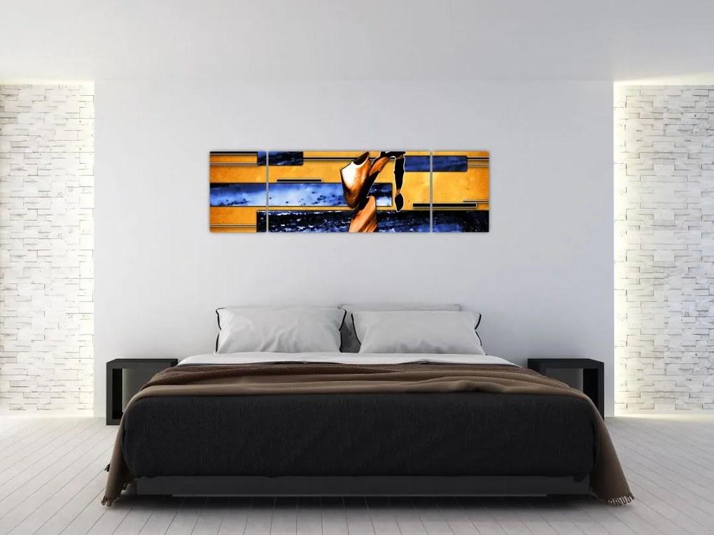 Obraz obrazu abstrakcyjnego (170x50 cm)