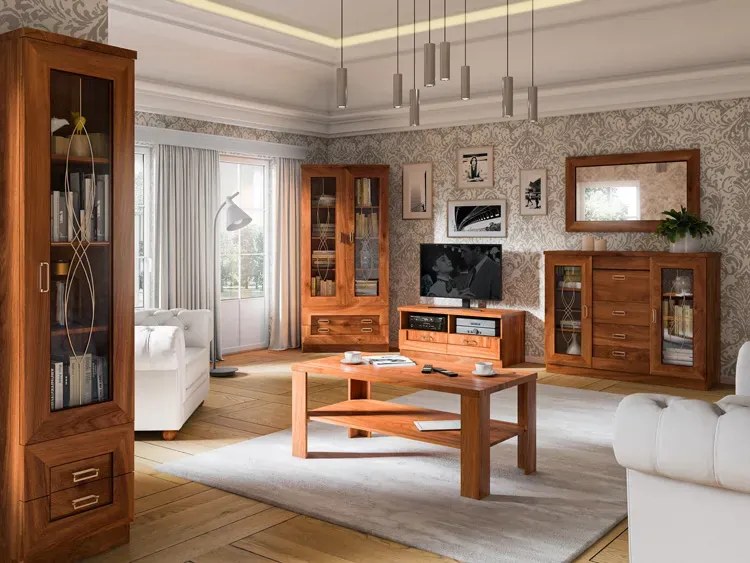 Podwójne łóżko 160x200 dąb stuletni L7-N28