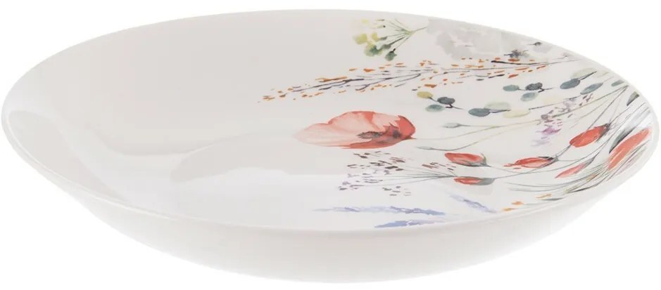 Orion Zestaw porcelanowych talerzy głębokich Mak 20,5 cm, 6 szt.