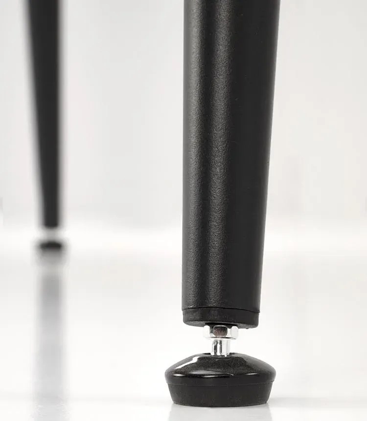 Stół z blatem biały marmur 140x80 - Emma 4X