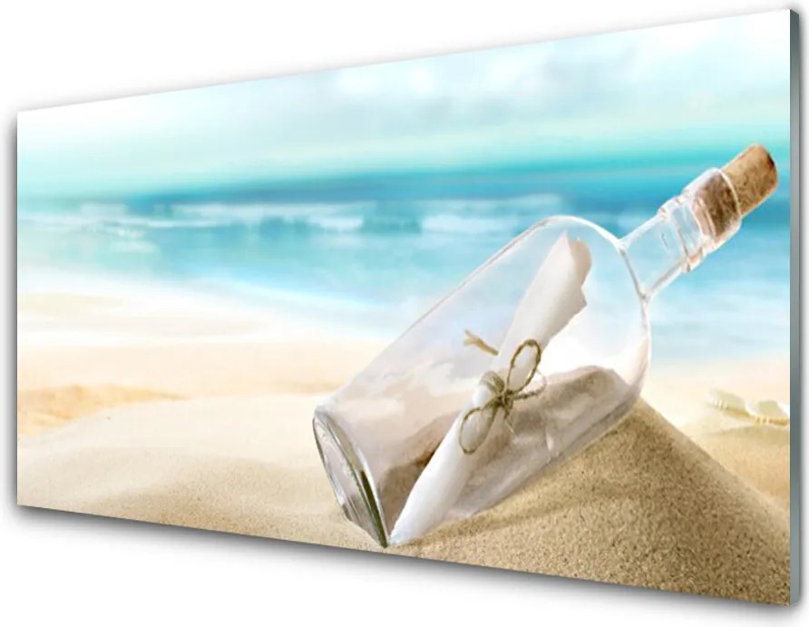 Panel Kuchenny List w Butelce na Piasku