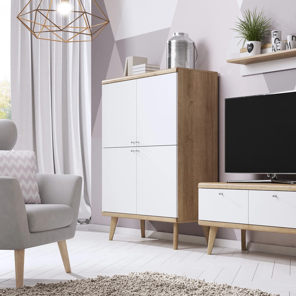 Komoda PRIMARIO 107 cm do Salonu Sypialni Dąb