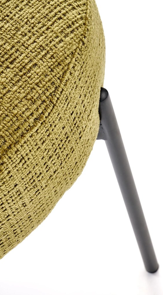 Krzesło tapicerowane tkanina oliwkowy, zielony K590