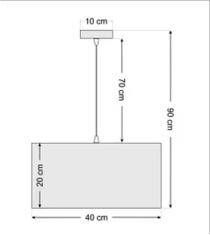Lampa wisząca KWADRO LEN 005-40w20 czarna/beżowa BPS KONCEPT