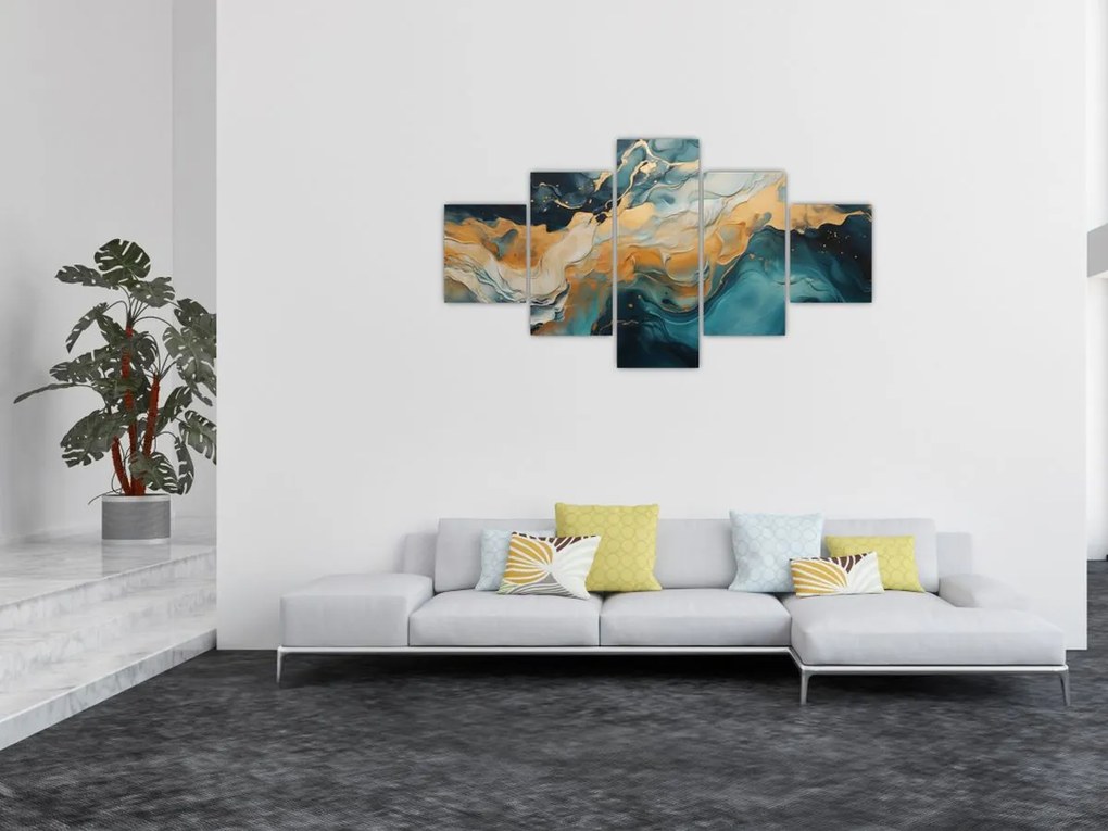 Obraz - Abstrakcja (125x70 cm)