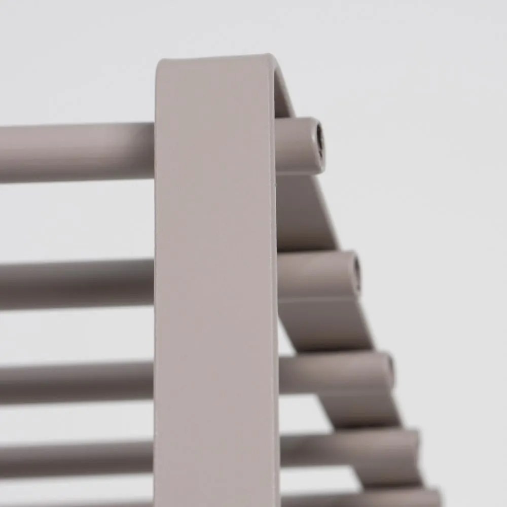 Szarobrązowy metalowy wieszak ścienny z półką 70 cm Rex – Spinder Design