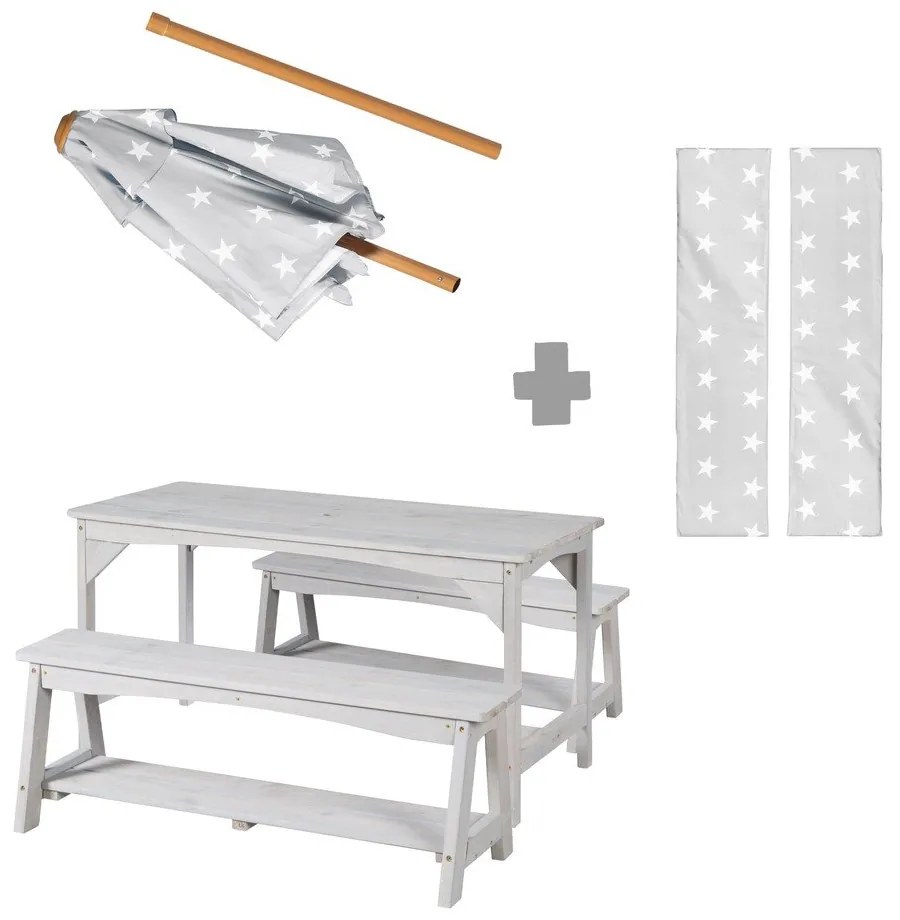 Dziecięcy zestaw ogrodowy 4 szt. Outdoor+ – Roba