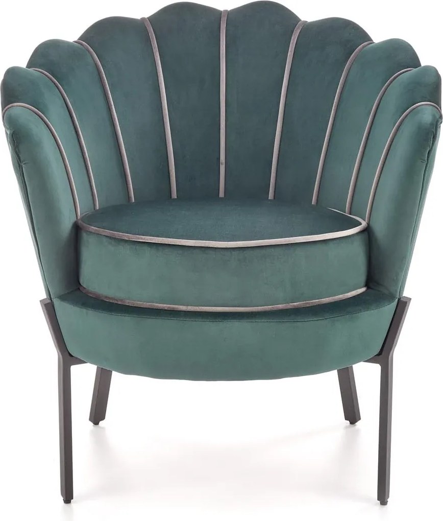 Velvetowy fotel w stylu glamour Angelo