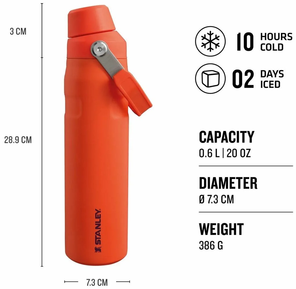 Butelka na wodę Stanley Aerolight IceFlow FastFlow 600 ml Tigerlily