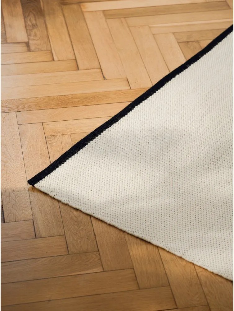 Beżowy wełniany dywan tkany ręcznie 170x240 cm Mavi – noo.ma