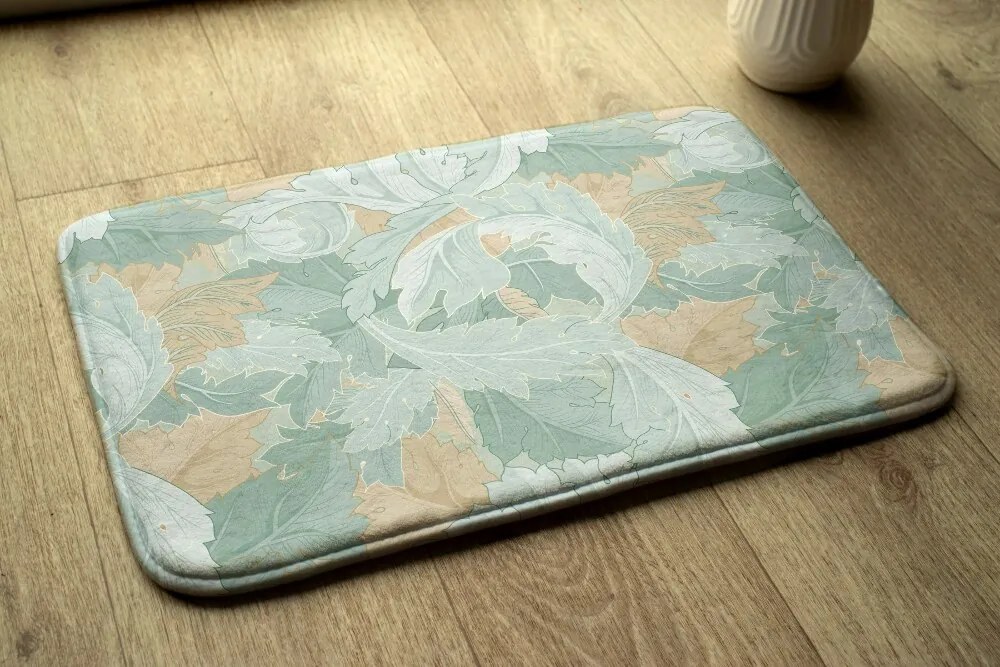 Antypoślizgowy dywanik łazienkowy Antypoślizgowy dywanik łazienkowy Liście rośliny