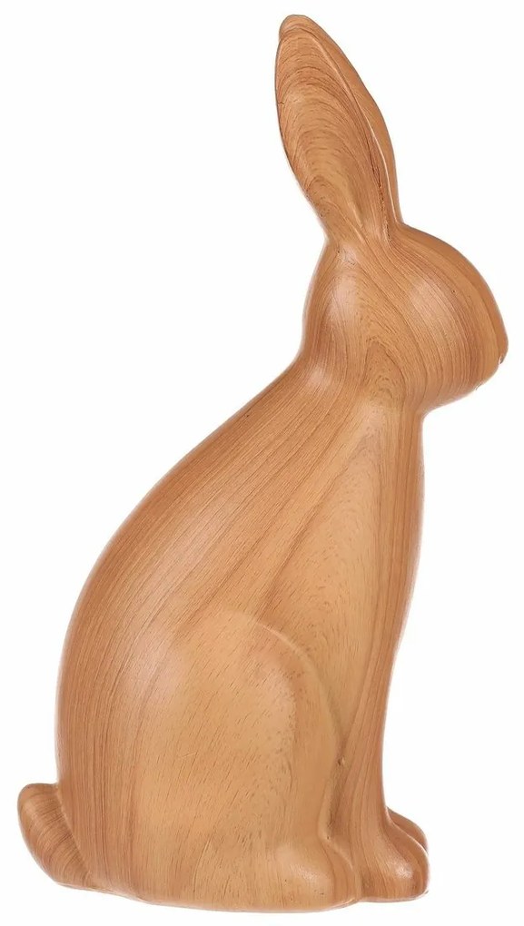 Dekoracja z żywicy poliestrowa Zając, dużafigurka, 12 x 7 x 21 cm