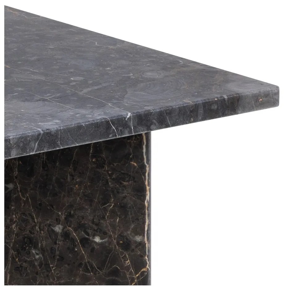 Czarny marmurowy stolik 90x90 cm Vega – Actona
