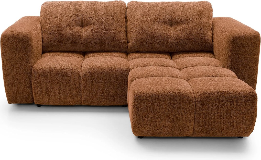 Masseno Narożnik ARTE z funkcją spania i pojemnikiem na pościel Narozniki L, Rozkładana sofa - Miodowy, BELLO 40