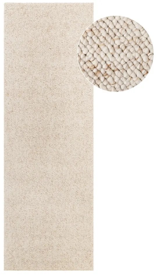 Kremowy chodnik odpowiedni do prania 80x240 cm Rocco Cream – Elle Decoration