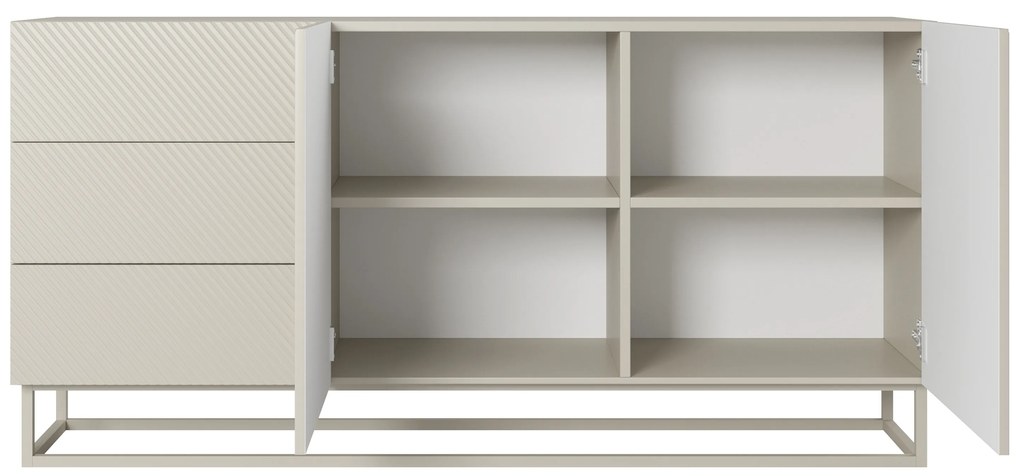 Komoda Asha 167 cm z szufladami - kaszmir