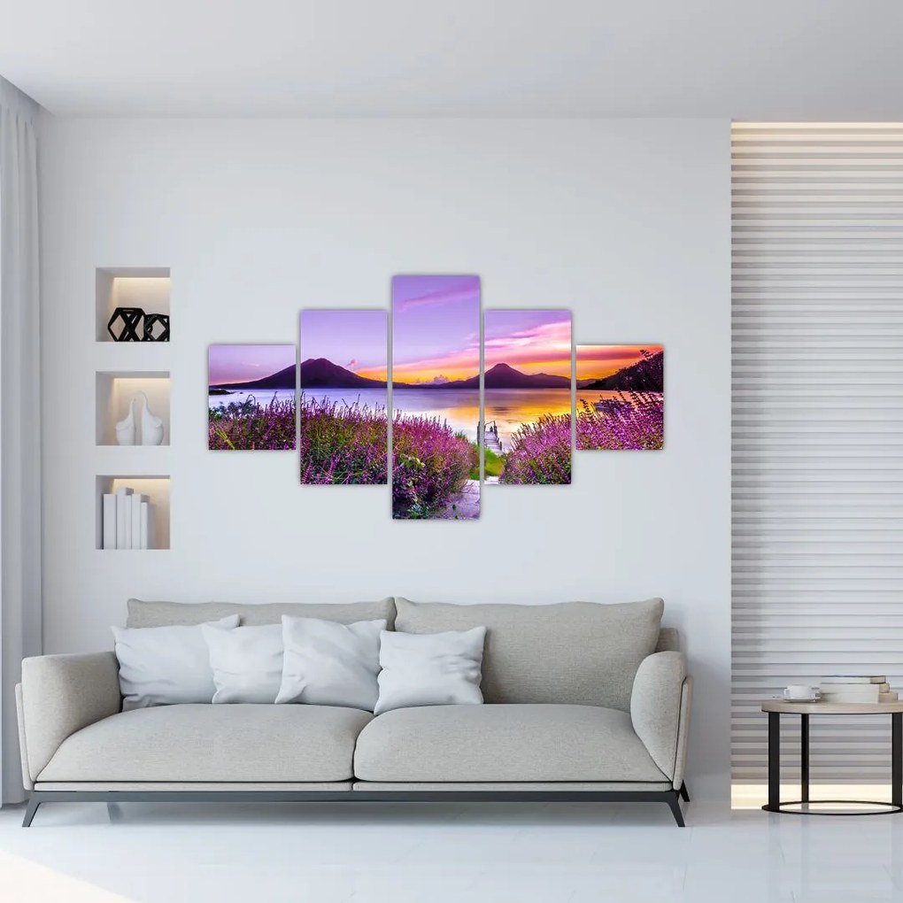 Obraz jeziora (125x70 cm)