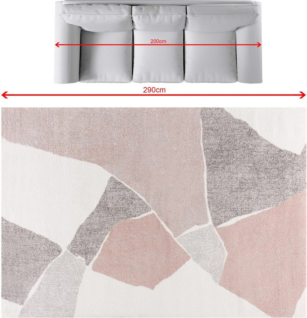 Dywan Softness cream/nude rose 200x290cm