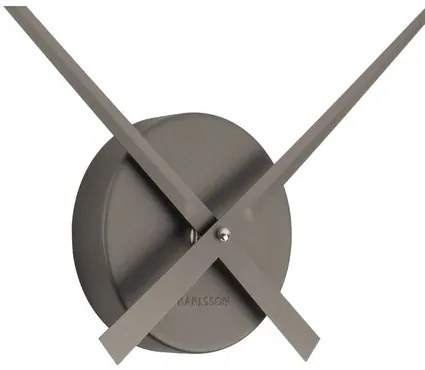 Designerski zegar ścienny Karlsson 4348GY, szary, średnica 48 cm