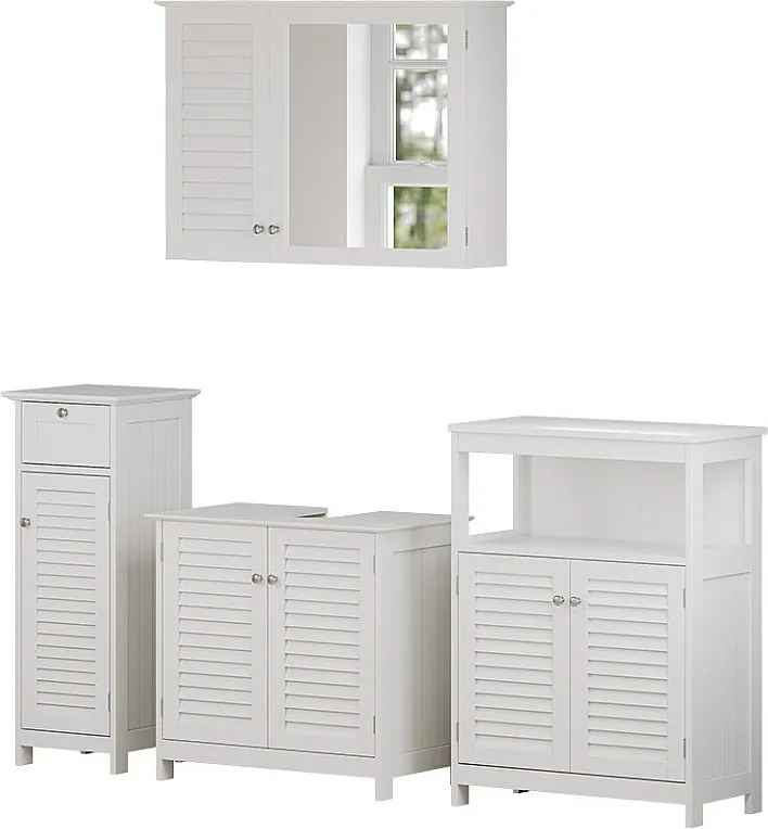 Zestaw mebli łazienkowych biały 60x35x58 riad