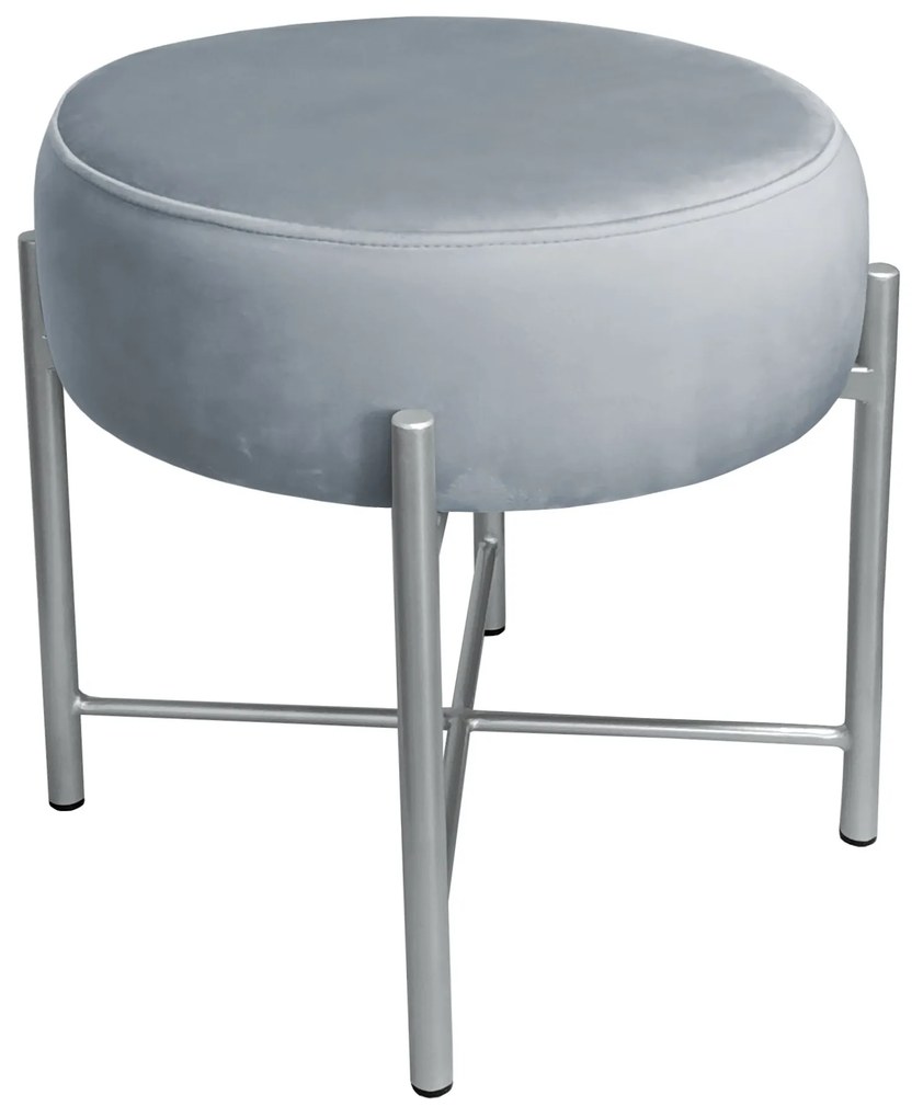 Taboret Pola noga metalowa szara BL06