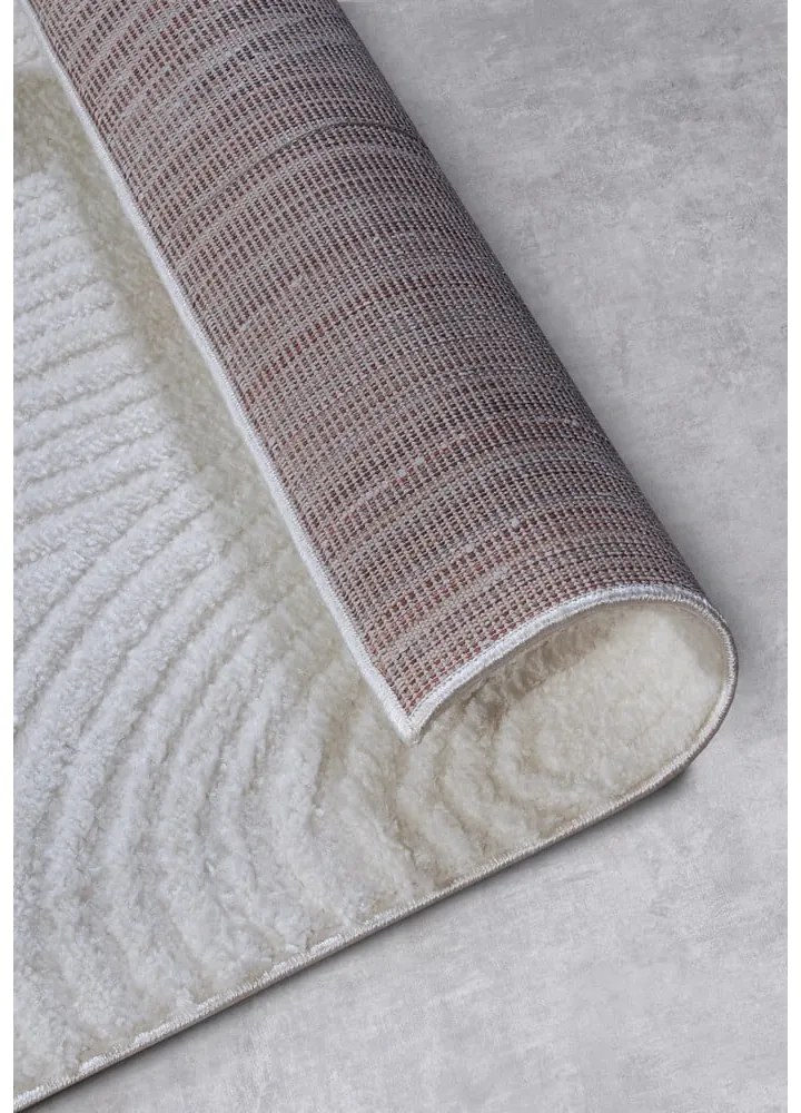 Kremowy chodnik 80x240 cm Chappe Cream White – Elle Decoration