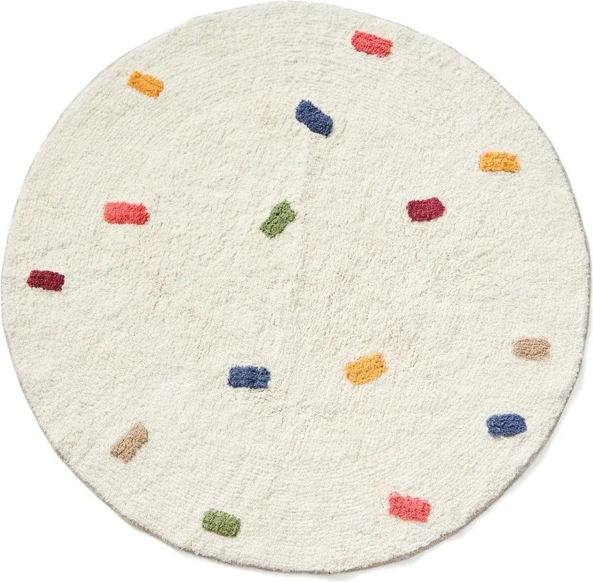 Kremowy bawełniany dywan dziecięcy ø100 cm Epifania – Kave Home