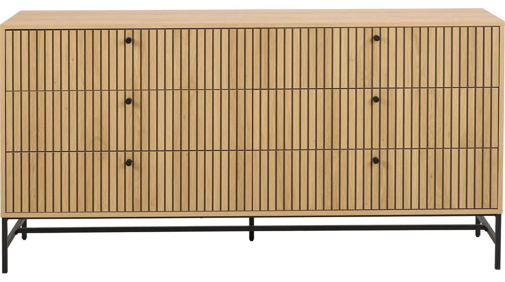 Komoda w dekorze dębu w naturalnym kolorze 158x80x40 cm Albany – Actona