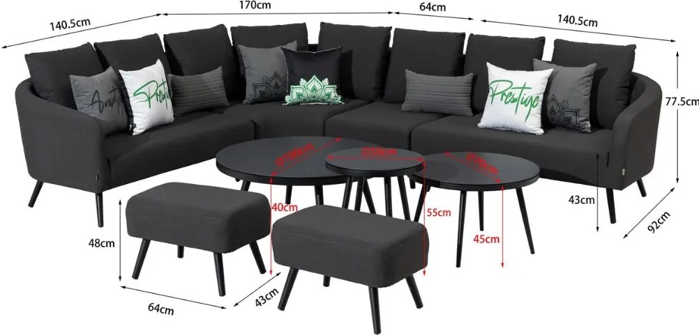 Doppler MELIA LIKA-TEX® antracyt