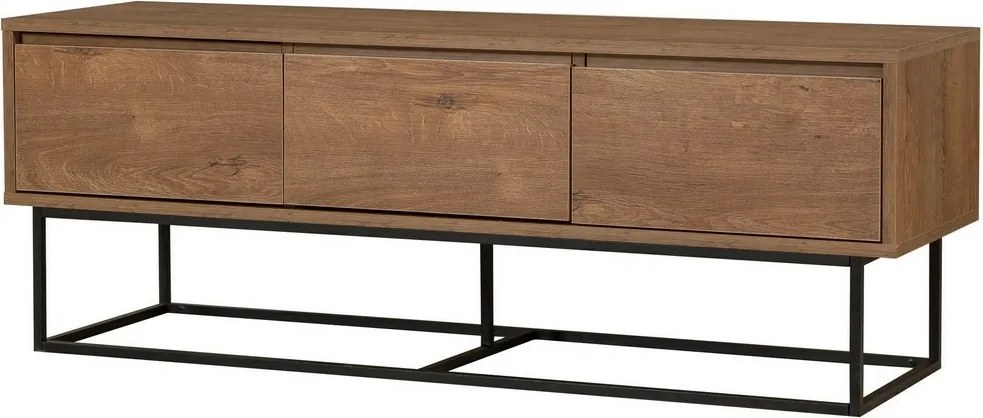 Stolik pod telewizor Milo Walnut and Black I, M