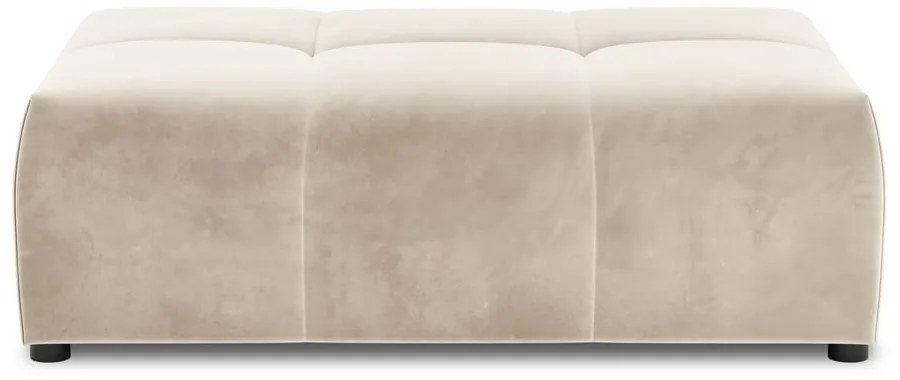 Beżowy moduł aksamitnej sofy Rome Velvet – Cosmopolitan Design