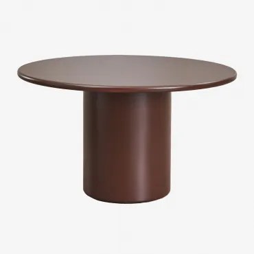 Stół Jadalny Rodeo Okrągły Mdf Brązowy Coffee & Ø130 Cm - Sklum