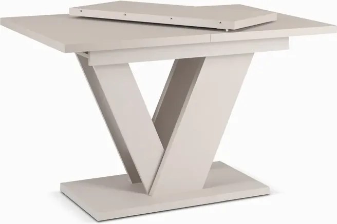 Stół Prostokątny Rozkładany CLARK 120-160 cm Kaszmir Japandi