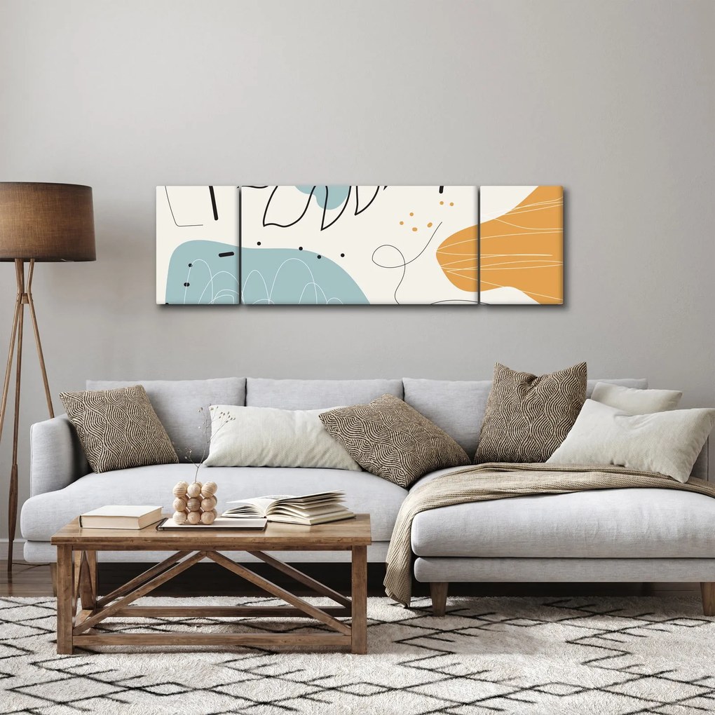 Obraz - ilustracja liścia (170x50 cm)